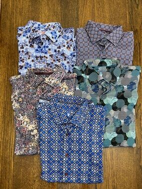 Visconti Black Lot of 5 Button down Shirt
